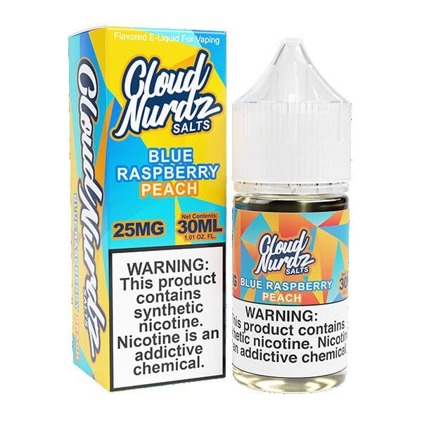 Plava malina breskva Cloud Nurdz TFN soli 30 ml