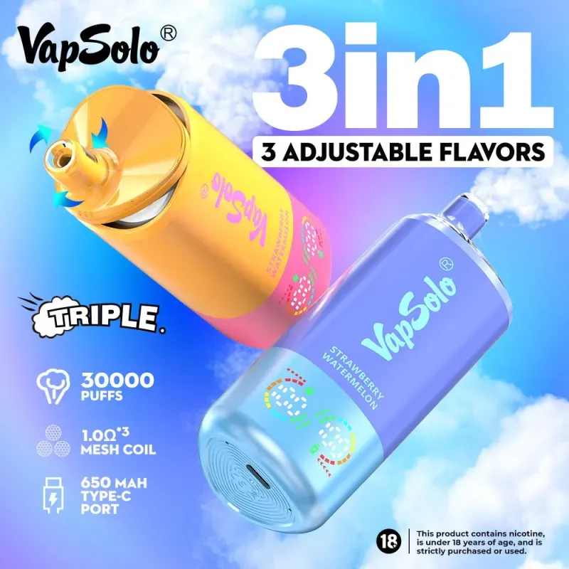Vapsolo Triple 30000 Puffs recenzija: Iskren pogled-podataka na 3-u-1 Vape