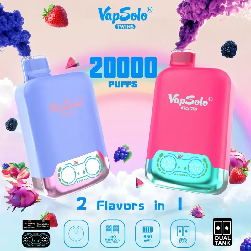 Konačna recenzija VapSolo Twins 20000: Snaga dvostrukog okusa?